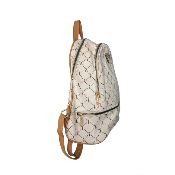 Vintage Baby Phat Backpack Purse Signature Cat Print Vinyl 2000s Y2K - Picture 3 of 9